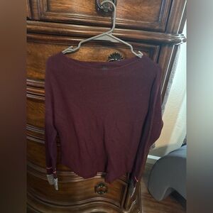 Express Maroon Knit Sweater